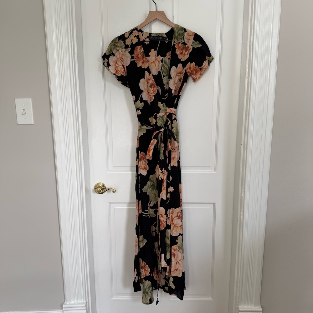 Christy Dawn Floral Black Maxi Dress
